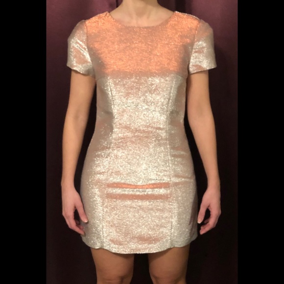 Express Dresses & Skirts - Express Iridescent Gold/Champagne Pink Dress